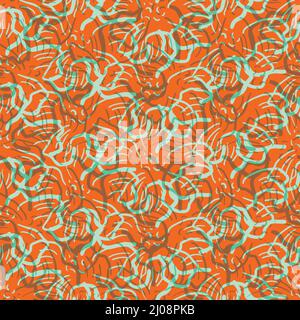 Abstract wild meadow flower weave texture seamless vector pattern ...