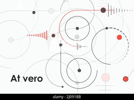 Abstract circles vector group concept. Modern design for presentation Stock Vector