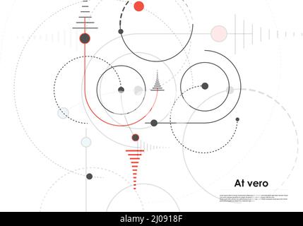 Abstract circles vector group concept. Modern design for presentation Stock Vector