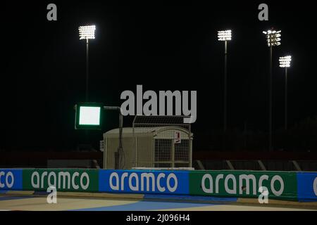 Sakhir, Bahrain. 17th Mar, 2022. during the Formula 1 Gulf Air Bahrain Grand Prix 2022, 1st round of the 2022 FIA Formula One World Championship, on the Bahrain International Circuit, from March 18 to 20, 2022 in Sakhir, Bahrain - Photo: Xavi Bonilla/DPPI/LiveMedia Credit: Independent Photo Agency/Alamy Live News Stock Photo