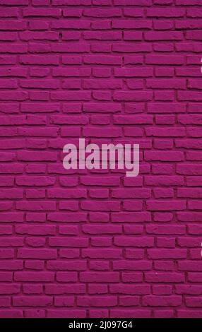 Vertical Image of Fandango Purple Colored Old Brick Wall for Backdrop Stock Photo