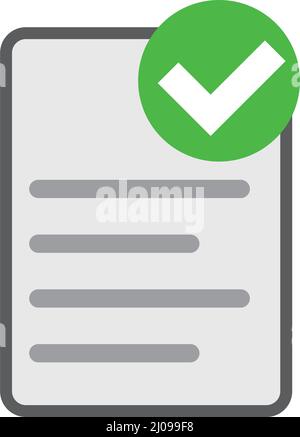 Document checking and verification. Examinations and tests. Editable vector. Stock Vector