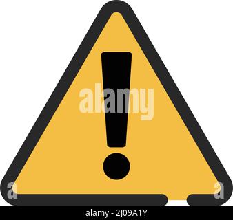 A warning or caution sign. Viruses. Exclamation mark icon. Editable vectors. Stock Vector