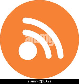 RSS icons. Subscription icon. Editable vectors. Stock Vector
