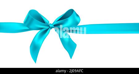 Blue holiday bow Stock Vector
