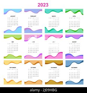 Calendar quarterly block for 2023 year, October 2023. Wall calendar,  English and Russian language. Week starts from Monday. 11435563 Vector Art  at Vecteezy