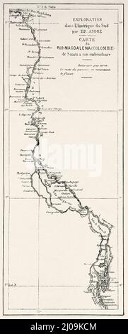 world map of south america and colombia, ecuador and peru countries in