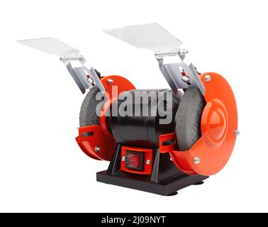 Electric grinding machine isolated on white background Stock Photo