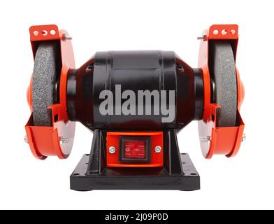 Electric grinding machine isolated on white background Stock Photo