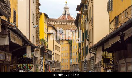 Buildings in the old town, Florence, Tuscany Region, Italy Stock Photo