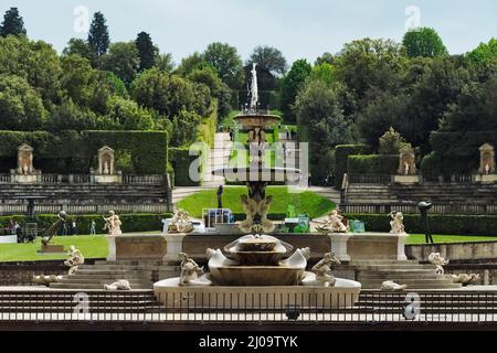 Boboli Garden in Palazzo Pitti, Florence, Tuscany Region, Italy Stock Photo