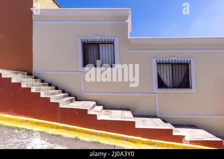 Durango, Mexico, colonial colorful city center near central Plaza de Armas and Cathedral Basilica. Stock Photo