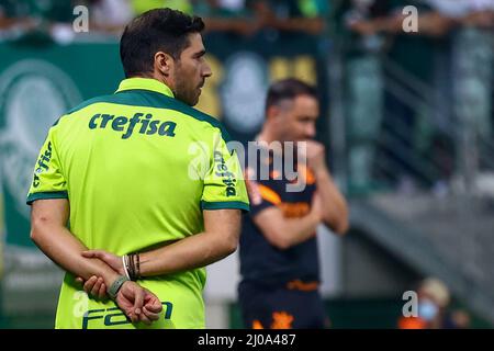 Brazil. 17th Mar, 2022. SP - Sao Paulo - 03/17/2022 - PAULISTA 2022,  PALMEIRAS X CORINTHIANS - Palmeiras player Dudu during a match against  Corinthians at the Arena Allianz Parque stadium for