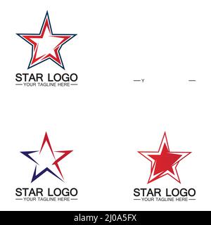star logo template vector icon illustration design-vector Stock Vector