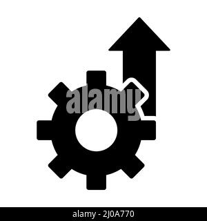 growth product icon vector operational excellence symbol cost efficiency sign for your web site design, logo, app, UI.illustration Stock Vector