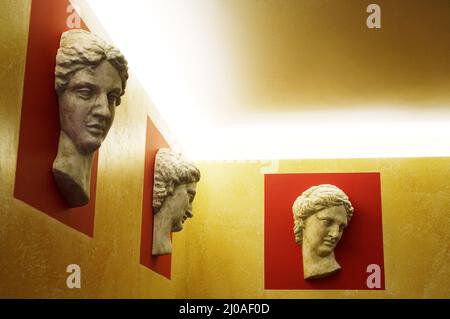 Panel from sculptures Stock Photo