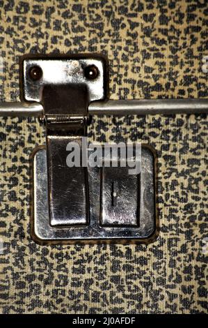 Close up of a rusty lock on old wooden door Stock Photo - Alamy