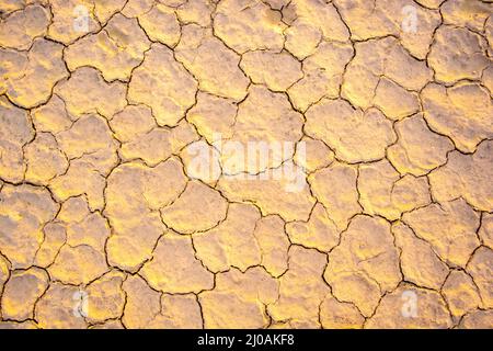 Cracked soil due to extreme drought in the Th Stock Photo
