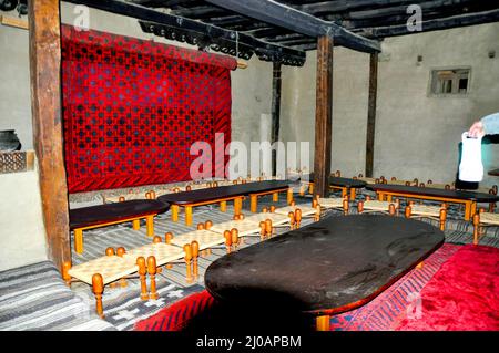 Interior of the historical Baltit fort in the Hunza valley, Karakoram mountain range Stock Photo