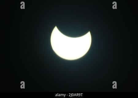 Annular solar eclipse seen from Ajmer, Rajasthan, India on June 21, 2020. Photo by ABACAPRESS.COM Stock Photo