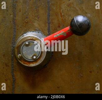 Industrial Lever Stock Photo