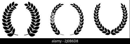 Laurel wreaths set Stock Vector