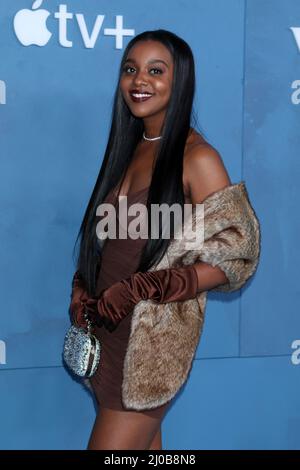 March 17, 2022, Los Angeles, CA, USA: LOS ANGELES - MAR 17:  Mallori Johnson at the WeCrashed Premiere at The Academy Museum on March 17, 2022  in Los Angeles, CA (Credit Image: © Kay Blake/ZUMA Press Wire) Stock Photo