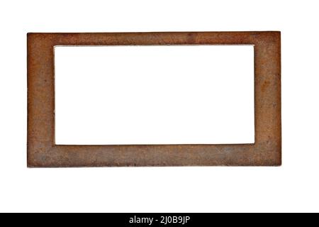 Vintage brass name plate Stock Photo