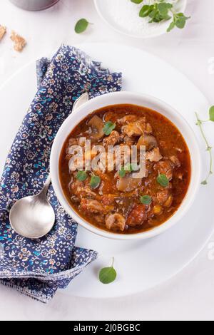 French turkey soup Stock Photo - Alamy