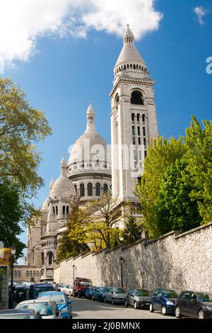 Sacre Ceure cathedral in Paris montmartre Stock Photo