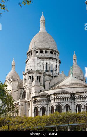 Sacre Ceure cathedral in Paris montmartre Stock Photo