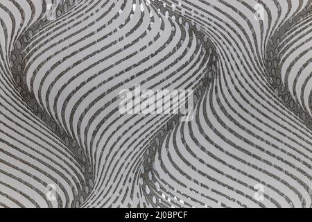 Wall background with modern 3d repeat pattern and textures Stock Photo