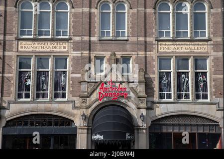 The Amsterdam Dungeon Building A Tourist Attraction At Amsterdam The Netherlands 14-3-2022 Stock Photo