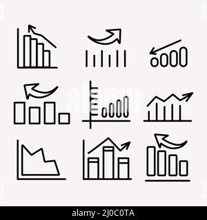Abstract vector icon on the white, Illustration isolated for graphic and web design. Simple flat symbol. Stock Vector