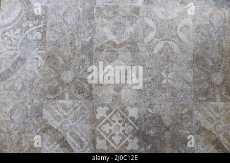 Wall surface background with decorative Damask stucco texture Stock Photo