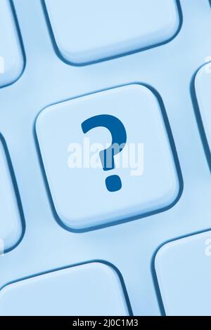 Computer Keyboard Question Mark Help Icon Stock Photo