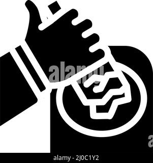 waste sorting glyph icon vector illustration Stock Vector