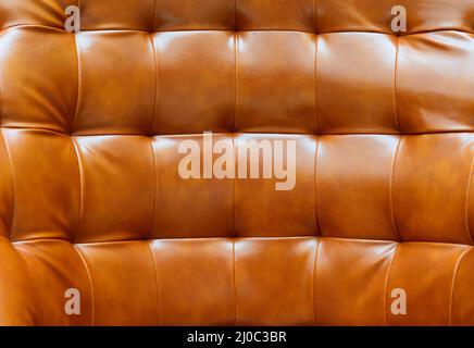 Vintage brown leather sofa texture Stock Photo