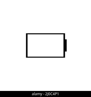 Battery icon illustration energy power  empty sticker web Stock Photo