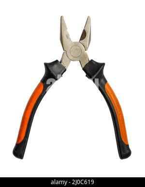 Isolated Grungy Pliers Stock Photo