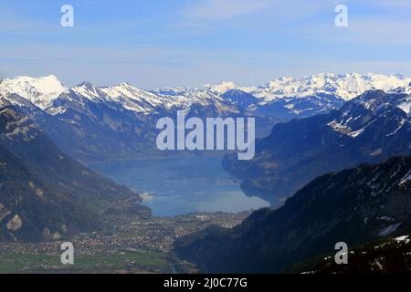 Lake Brienzersee And Interlaken Stock Photo - Alamy