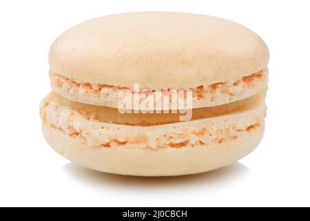 Almond Macaron Macaroon Biscuit Dessert from France Free Plate Stock Photo