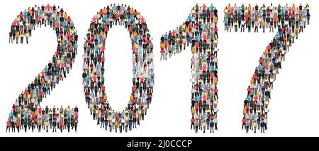 Year 2017 New Year New People People Group People Group Stock Photo