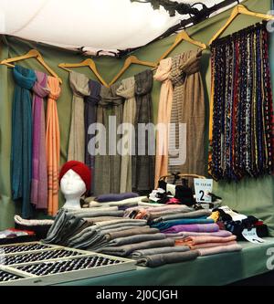 Scarves for sale at Camden Lock Market, Camden Stock Photo