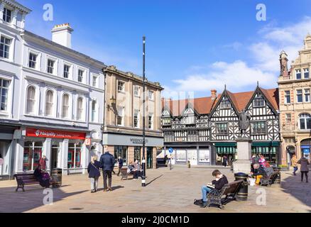 Shrewsbury Square or The Square Shrewsbury Shropshire England UK GB Europe Stock Photo