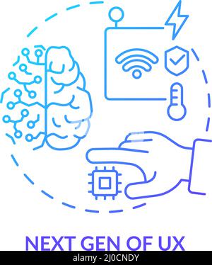 Next gen of UX concept icon Stock Vector Image & Art - Alamy