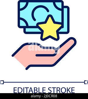 Performance bonus RGB color icon Stock Vector Image & Art - Alamy