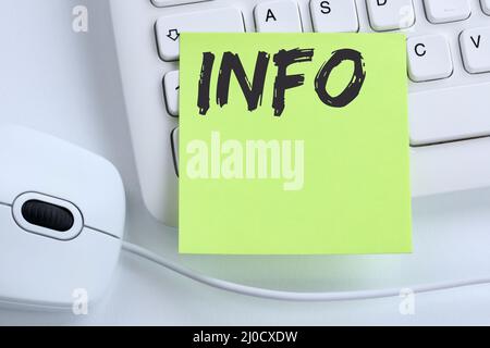 Info information news news concept mouse Stock Photo