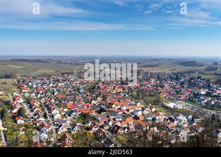 The town of Klingenmünster in Palatinate/Germany Stock Photo