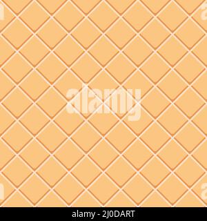 Seamless pattern made from cookies, waffles. Colored vector background. Stock Vector